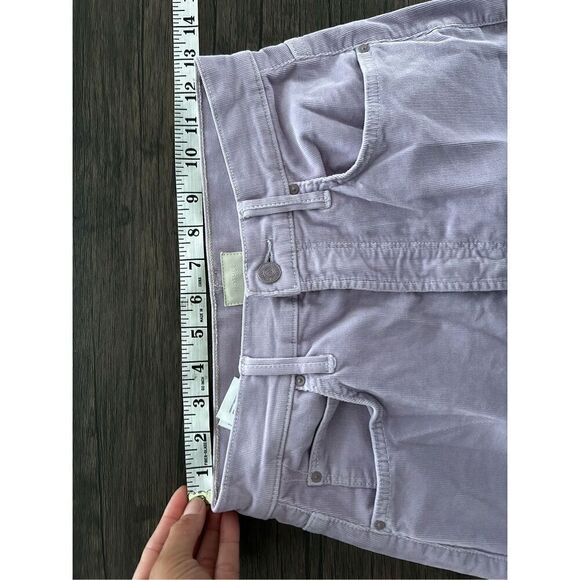 Mother Lavender High Waisted Tunnel Vision Sneak Corduroy Jeans Size 24 Straight - Picture 12 of 14